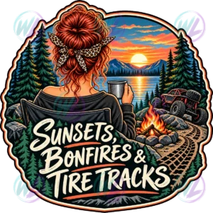 sunsets bonfires and tire tracks red watermarked preview