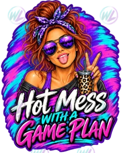 hot mess with a game plan red watermarked preview