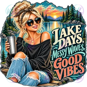 lake days messy waves good vibes blonde watermarked preview