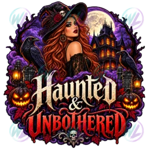 haunted and unbothered red watermarked preview