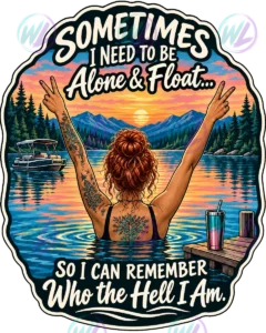 sometimes i need to be alone and float red watermarked preview
